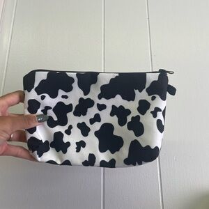 Cow Print Zipper Pouch